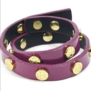 Tory Burch double wrap stud bracelet
